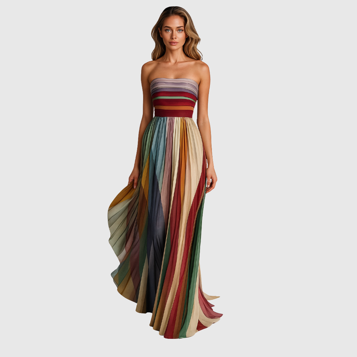 ISOLA | CHIC LONG DRESS WITH ELEGANT DETAILS