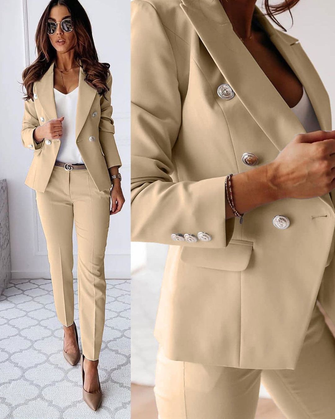 ISMAY | REFINED DOUBLE-BREASTED SUIT