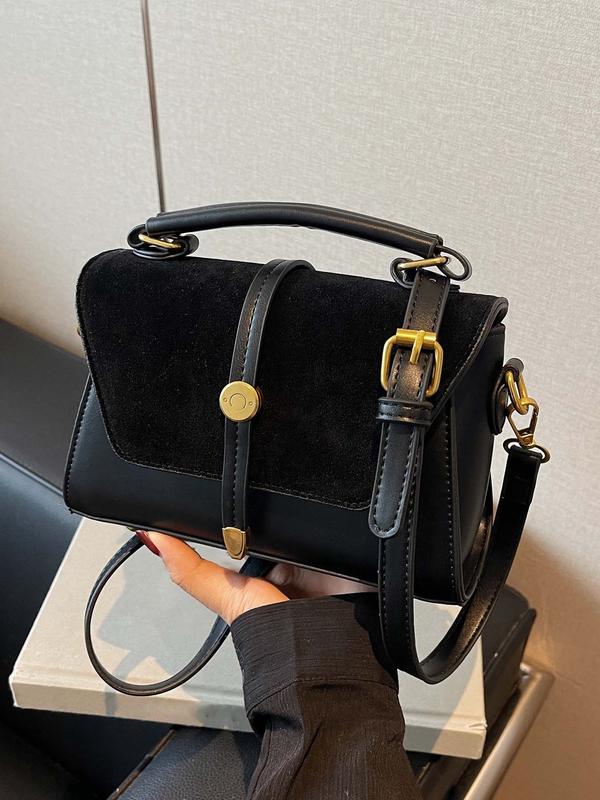 ALWINA™ - TRENDY CONTRAST STITCHING SHOULDER BAG
